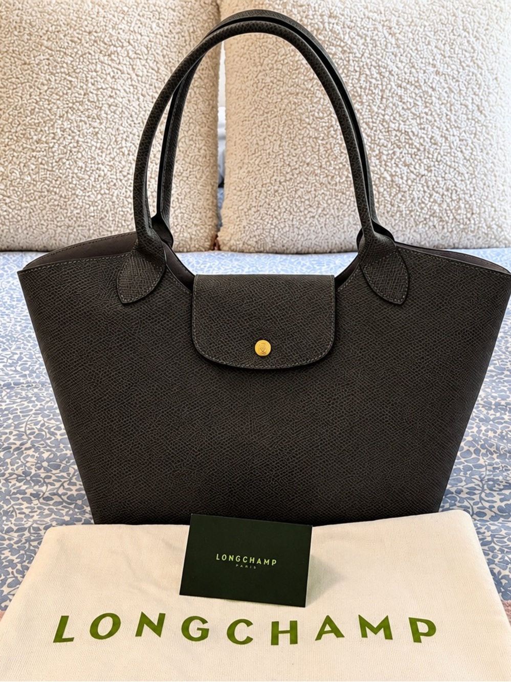 NWT LONGCHAMP ÉPURE L SHOULDER BAG - 100% LEATHER - Picture 2 of 13